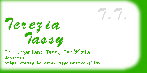 terezia tassy business card